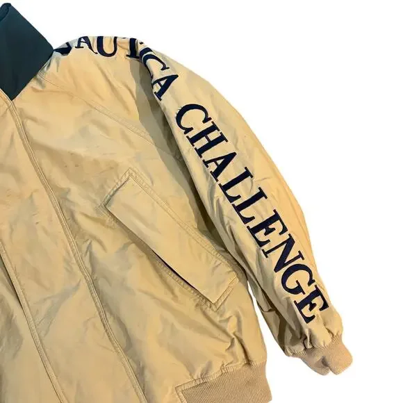 Nautica Challenge J-Class Sailing Brown Vintage 90’s Jacket Coat Men Size Small - Picture 4 of 11